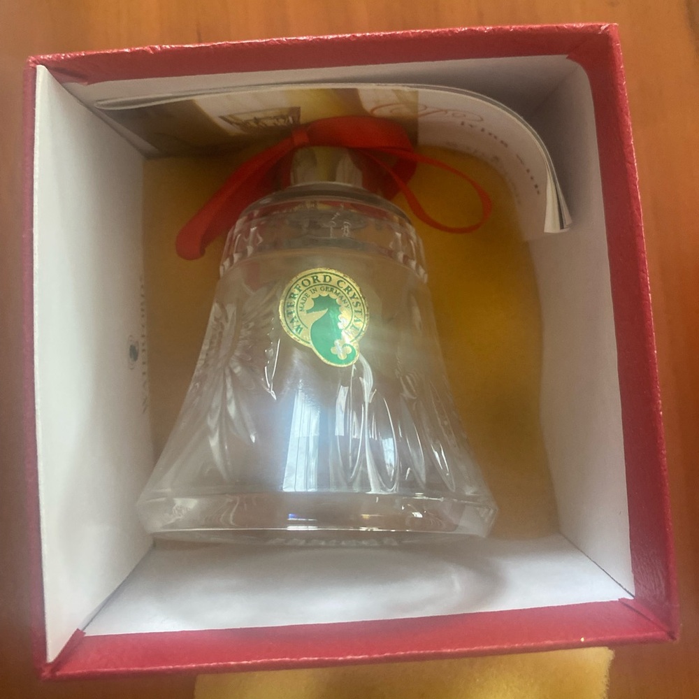 Waterford Crystal Bell with Red Ribbon “The Millennium Collection”